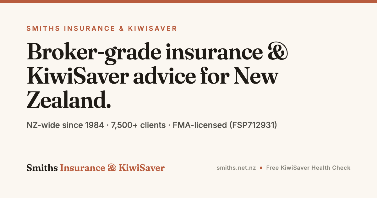 Smith's Insurance and KiwiSaver
